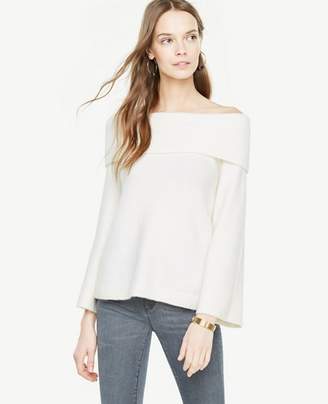 Ann Taylor Off The Shoulder Bell Sleeve Sweater