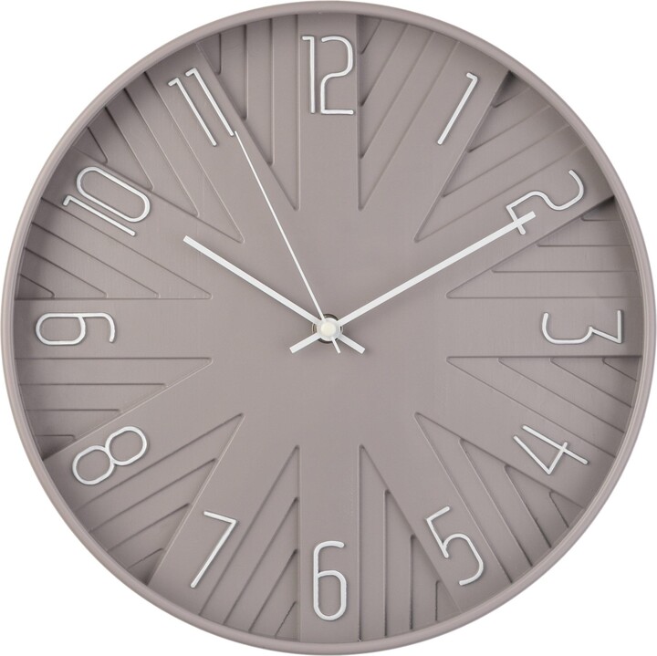 Hometime Round Wall Clock Dove Grey ShopStyle