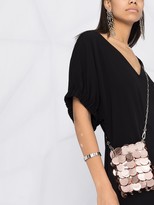 Thumbnail for your product : P.A.R.O.S.H. draped sleeves V-neck midi dress