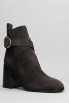 Thumbnail for your product : See by Chloe Lyna High Heels Ankle Boots In Grey Suede