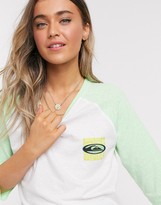 Thumbnail for your product : Quiksilver Raglan long sleeved t-shirt in white