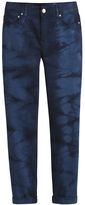 Thumbnail for your product : Chico's Girlfriend Tie-Dyed Crop Jeans