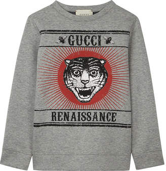 Gucci Renaissance tiger cotton sweatshirt 6-12 years