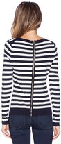 Thumbnail for your product : Milly Zip Back Pullover Sweater