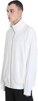 Thumbnail for your product : Rick Owens Zip Front Jogge Sweatshirt In White Cotton