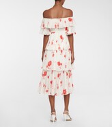 Thumbnail for your product : Self-Portrait Tiered floral chiffon dress