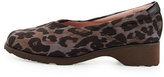 Thumbnail for your product : Taryn Rose Tarah Envelope Suede Wedge, Gray Leopard
