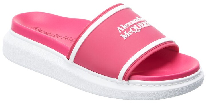 Alexander McQueen Oversized Hybrid Signature Slide - ShopStyle