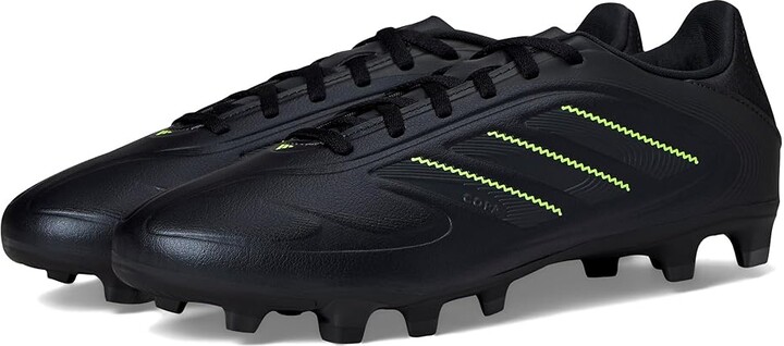 adidas Copa Club Pure 3 Firm/Multi Ground Soccer Cleats Soccer Shoes Black/Solid Grey/Lucid Lemon : Men's 11.5 - Women's 12.5 Medium, Rubber