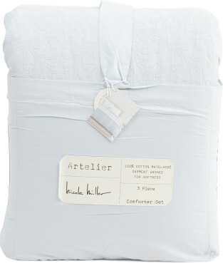 TJMAXX Cotton Textured Comforter Set, Cotton/Polyester