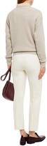 Thumbnail for your product : Brunello Cucinelli Bead-embellished Ribbed Cashmere Sweater