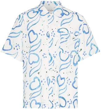 Our Legacy hand-painted tile-print shirt