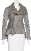 Thumbnail for your product : Rick Owens Leather Asymmetrical Jacket