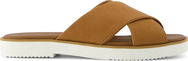 Toms Mae Crossover Slide Sandal Sugar Leather