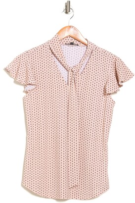 adrianna papell polka dot top