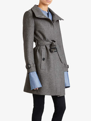Burberry belted mid-length coat