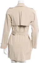 Thumbnail for your product : Halston Double-Breasted Faux Suede Coat