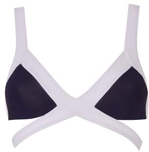Agent Provocateur Mazzy Bikini Top Bandage Style In Black And White