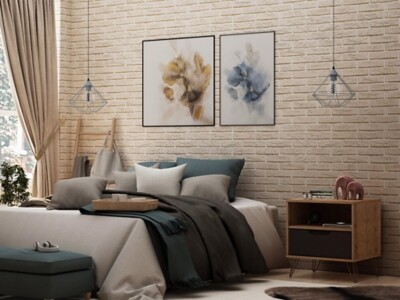 Manhattan Comfort Modern One Drawer Nightstand