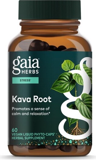Gaia Herbs GaiaHerbsKavaRoot-HelpsSustainaSenseofCalm&RelaxationDuringTimesofStress*-60VeganLiquidPhyto-Capsules(20-DaySupply)