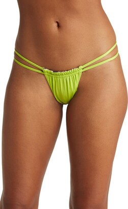 Maaji Lime Selva Split Strap Cheeky Bikini Bottoms