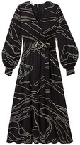 Thumbnail for your product : Lafayette 148 New York Whit Tidal-Print Dress