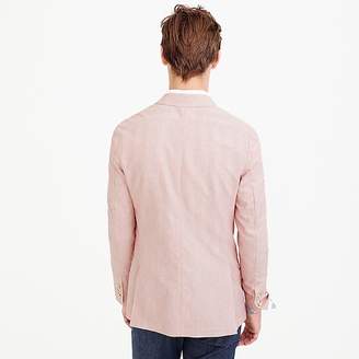 J.Crew Unstructured Ludlow Slim-fit cotton-linen blazer in pink stripe