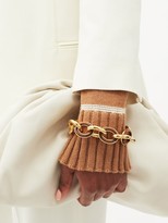 Thumbnail for your product : Jil Sander Eclipse Wood And Gold-tone Link Bracelet - Brown Gold