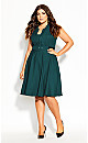 Thumbnail for your product : City Chic Vintage Veronica Dress - sea green