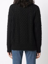Thumbnail for your product : Laneus Cable-Knit Crew Neck Jumper