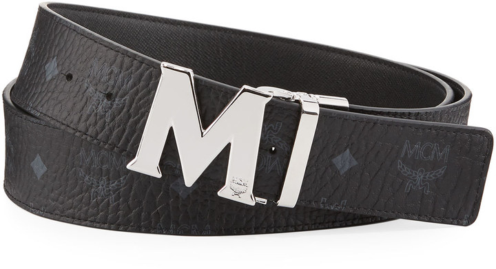 black mcm belt