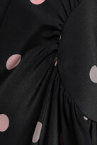 Thumbnail for your product : Zimmermann Ruched Polka-dot Silk Crepe De Chine Mini Dress