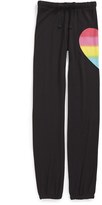 Thumbnail for your product : Flowers by Zoe 'Heart' Sweatpants (Big Girls)