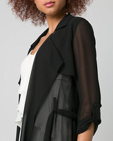 Thumbnail for your product : Le Château Chiffon Open-Front Trench