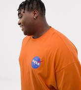 Thumbnail for your product : ASOS Design DESIGN Plus NASA oversized t-shirt in orange