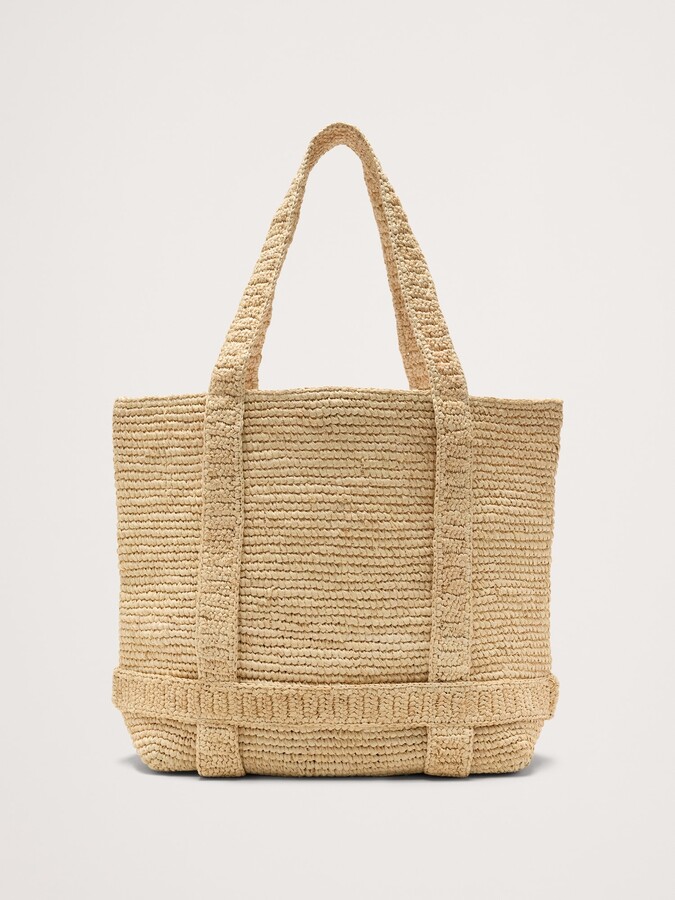 Banana Republic Straw Traveler Tote by Hat Attack