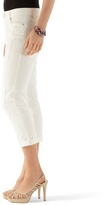 Thumbnail for your product : White House Black Market White Sateen Crop