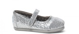 Thumbnail for your product : Toms Silver glitter tiny mary janes