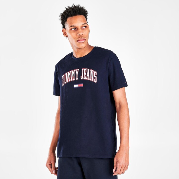Tommy Hilfiger Men's Tommy Jeans Arched Logo Graphic Print T-Shirt -  ShopStyle