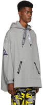 Thumbnail for your product : Opening Ceremony Grey Logo Poncho Hoodie