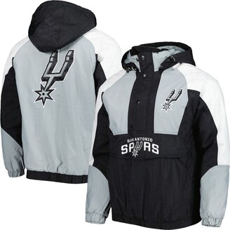 Men's Starter Black San Antonio Spurs Body Check Raglan Hoodie Half-Zip  Jacket - ShopStyle