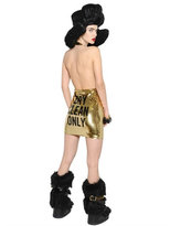 Thumbnail for your product : Moschino Sequined Tulle Halter Dress