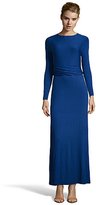 Thumbnail for your product : Wyatt royal navy stretch jersey long sleeve maxi dress