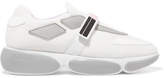 Prada - Cloudbust Rubber And Leather-trimmed Mesh Sneakers - White