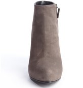 Thumbnail for your product : Prada Dark Smoke Suede Block Heel Booties