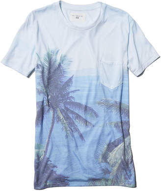 Sol Angeles Paraiso Palm Tree Pocket T-Shirt, Blue