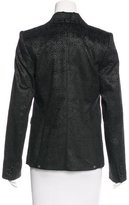 Thumbnail for your product : Alice + Olivia Lace Print Notch-Lapel Blazer w/ Tags
