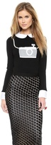 Thumbnail for your product : Alice + Olivia Camera Sweater
