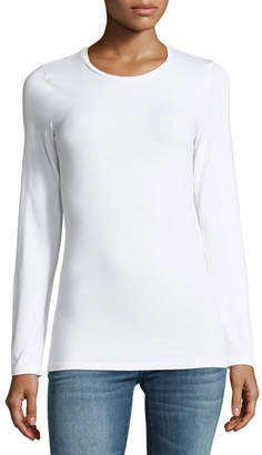 Majestic Soft Touch Long-Sleeve Crewneck Top