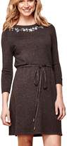 Thumbnail for your product : Yumi Knitted Dress with Floral Embroidery